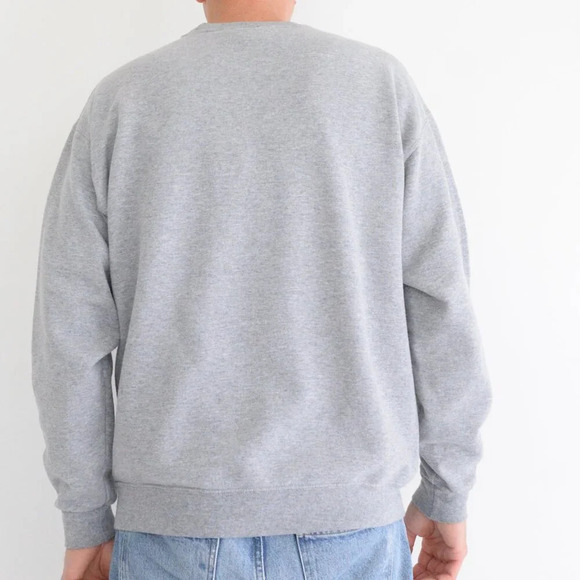 Vintage 90s Jerzees Gray Madeira  Beach Florida Crew Neck Sweater Large - Picture 2 of 9
